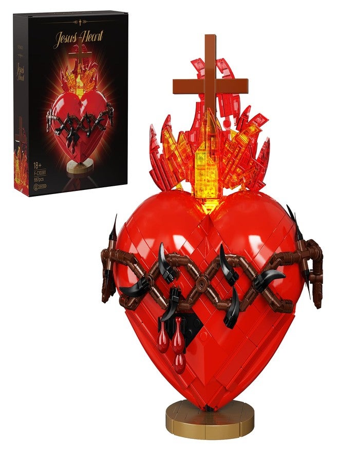 Vonado Sacred Heart of Jesus Building Block Set, Sacred Heart Building Model，Compatible with Lego Jesus Toy Decoration for Prayer Room, Christian，Religious, for Adults (667 PCS) - Image 1